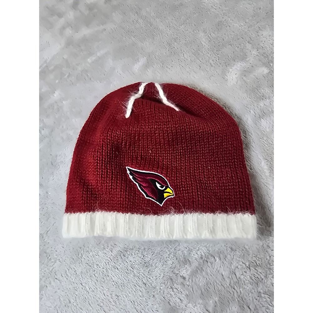 Arizona Cardinals Beanie Hat Womens Red White One Size Football NFL